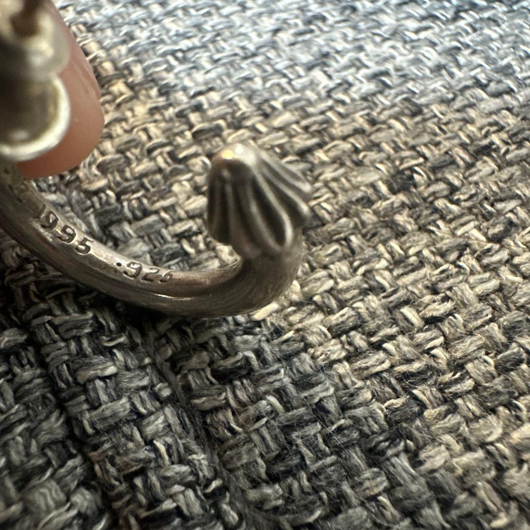 シルバー925 フープ型 ピアス(片耳用)