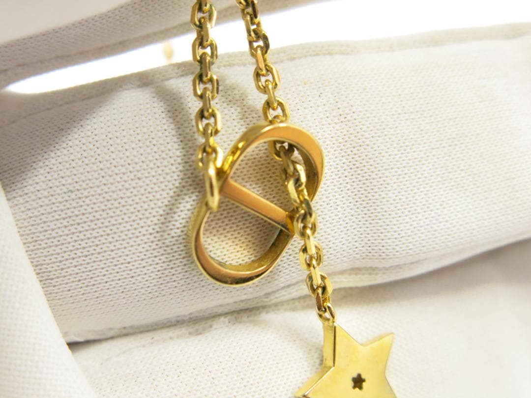 クリスチャンディオール　ネックレス　星ラインストーン＆COロゴ　18711417