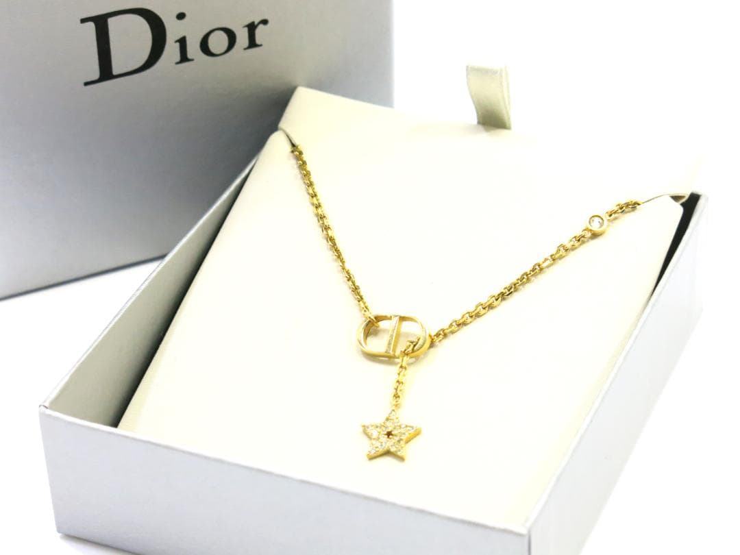 クリスチャンディオール　ネックレス　星ラインストーン＆COロゴ　18711417