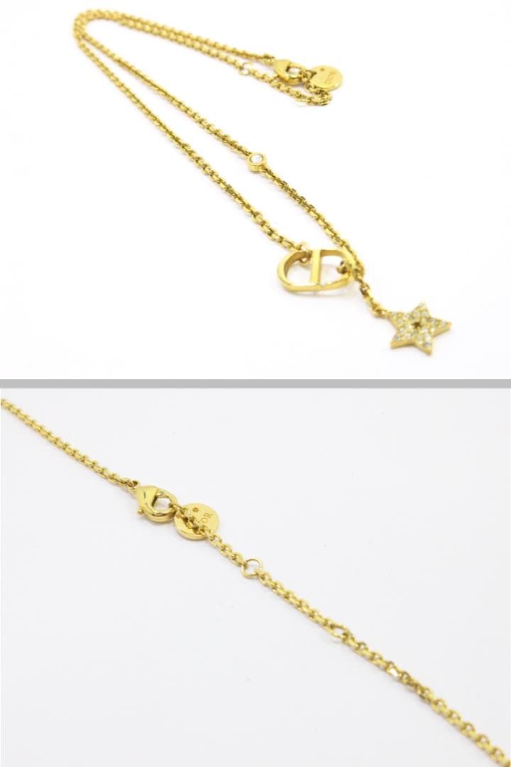 クリスチャンディオール　ネックレス　星ラインストーン＆COロゴ　18711417