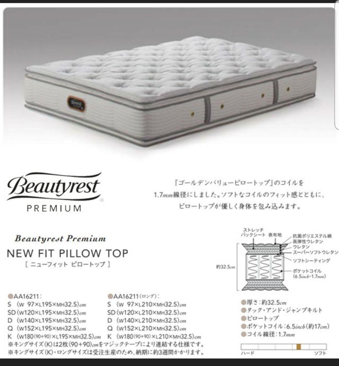 シモンズ ニューフィット ピロートップ セミダブル