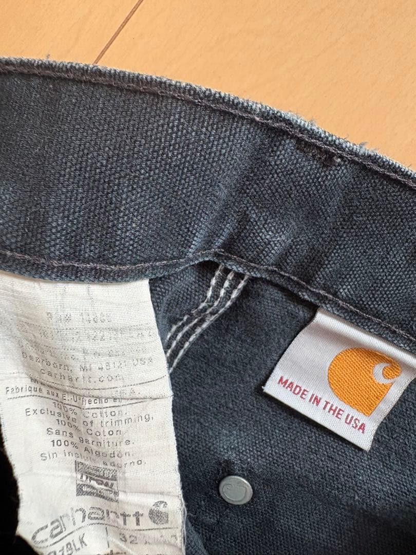 カーハート　ダブルニー　ブラック