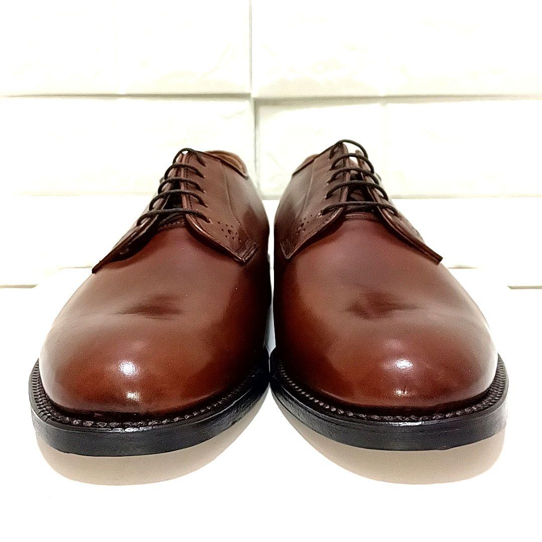 未使用に近い★JOHNSTON&MURPHY　外羽根　プレーントゥ　ブラウン