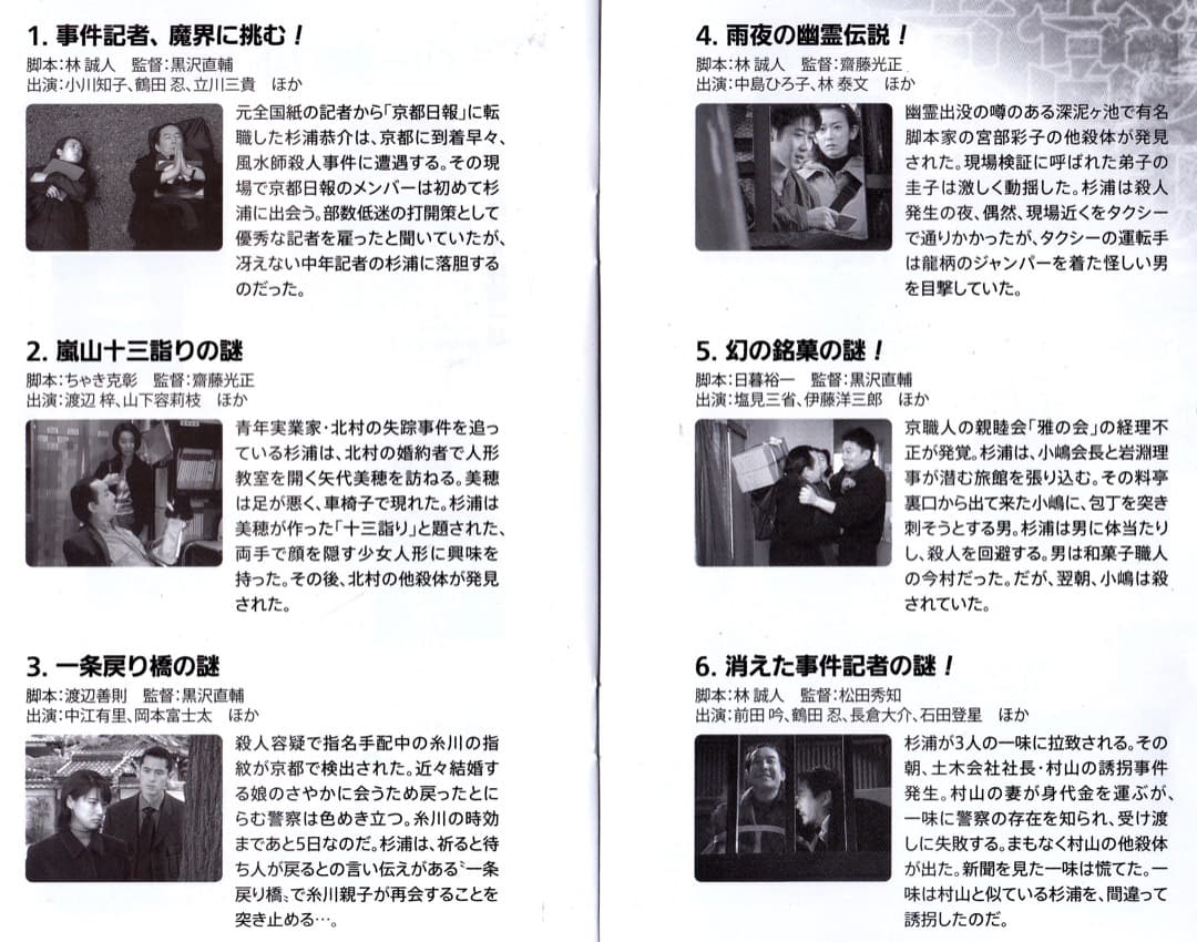 ヒューマンミステリー京都迷宮案内VOL.1　 DVDBOX