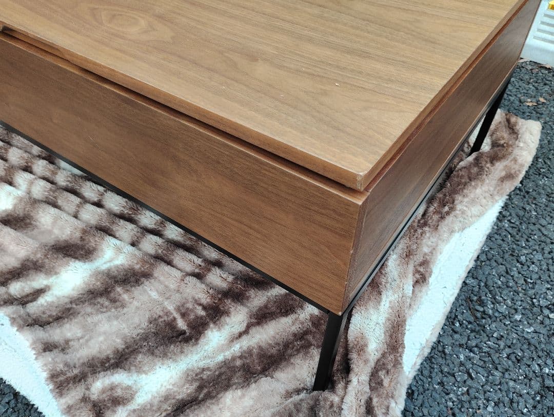 ニトリ センターテーブル リフトアップ 昇降 ウォルナット ロウヤ LOWYA