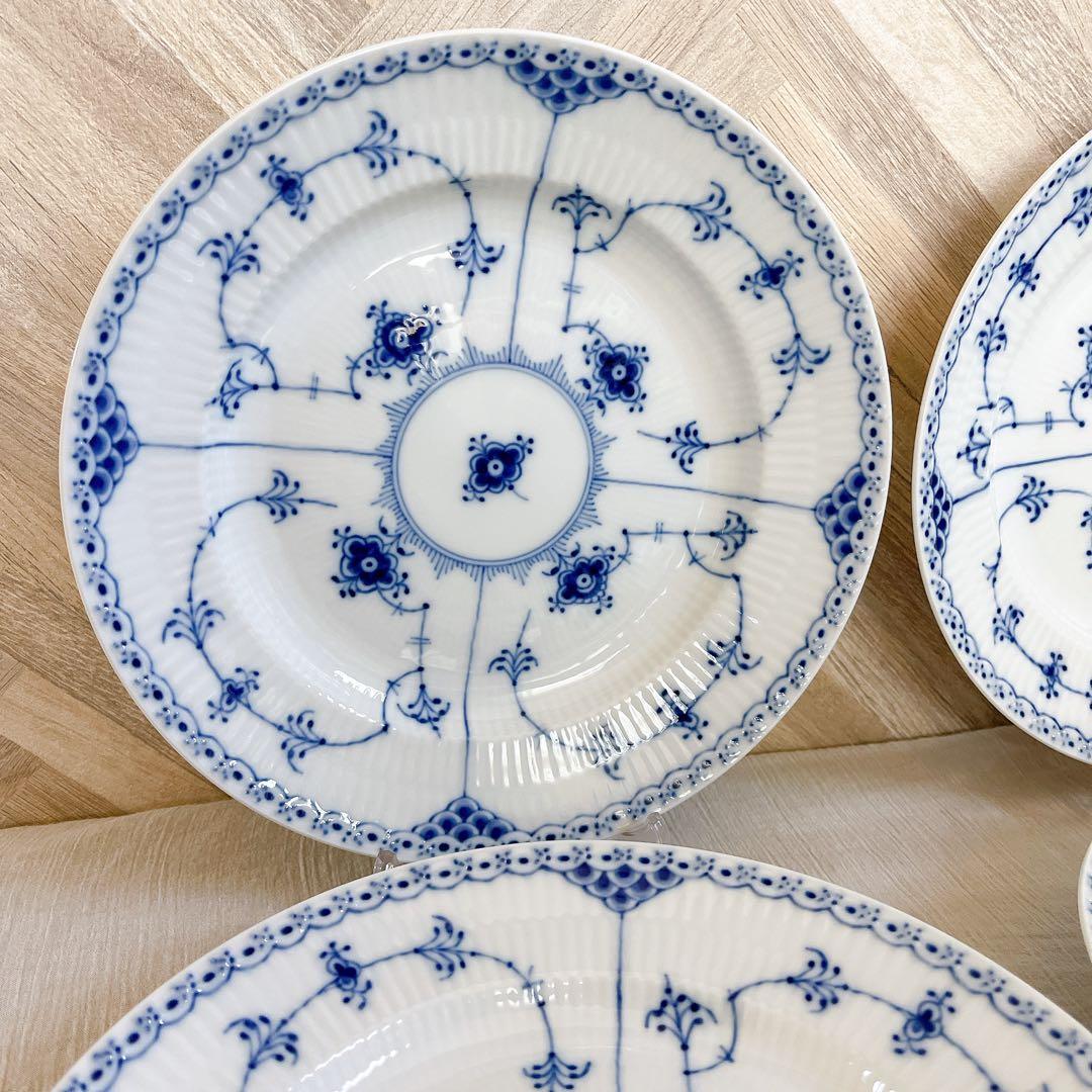 廃盤【希少】ロイヤルコペンハーゲン ブルーフルーテッド ハーフレース ディープ