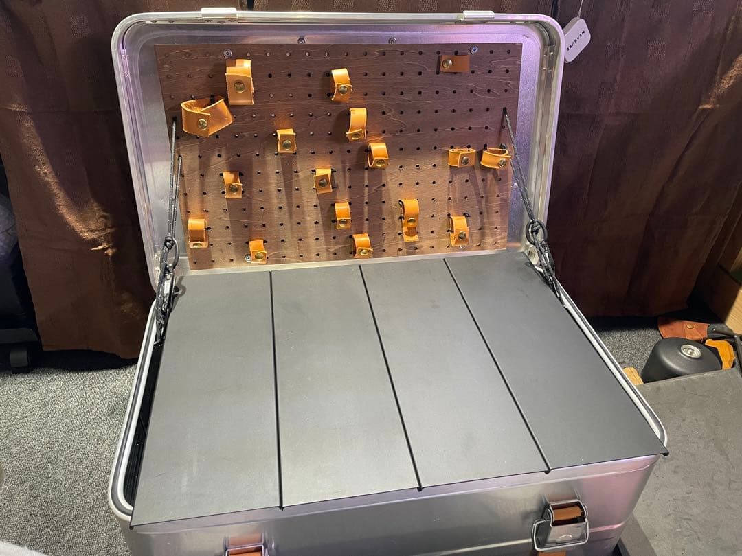 DULTON ダルトン　アルミコンテナ Mサイズ　旧型　廃盤品　改造　パンチング