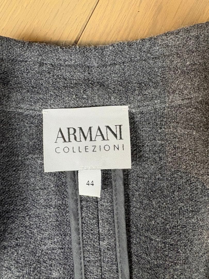 ARMANI COLLEZIONI グレー テーラードJK 44