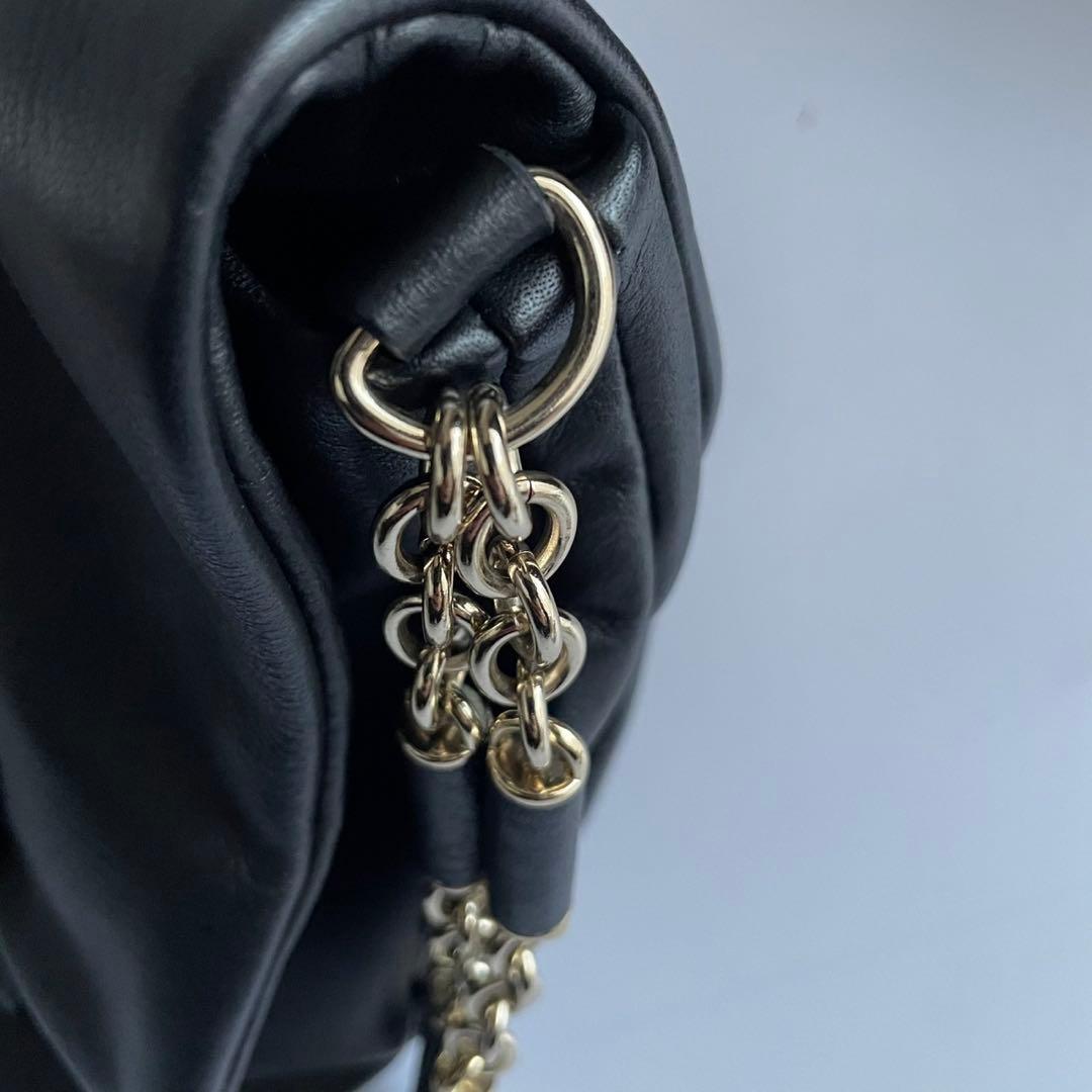 ✨️未使用級✨️ ANYAHINDMARCH チェーン ハンドバッグ 黒色 レザー