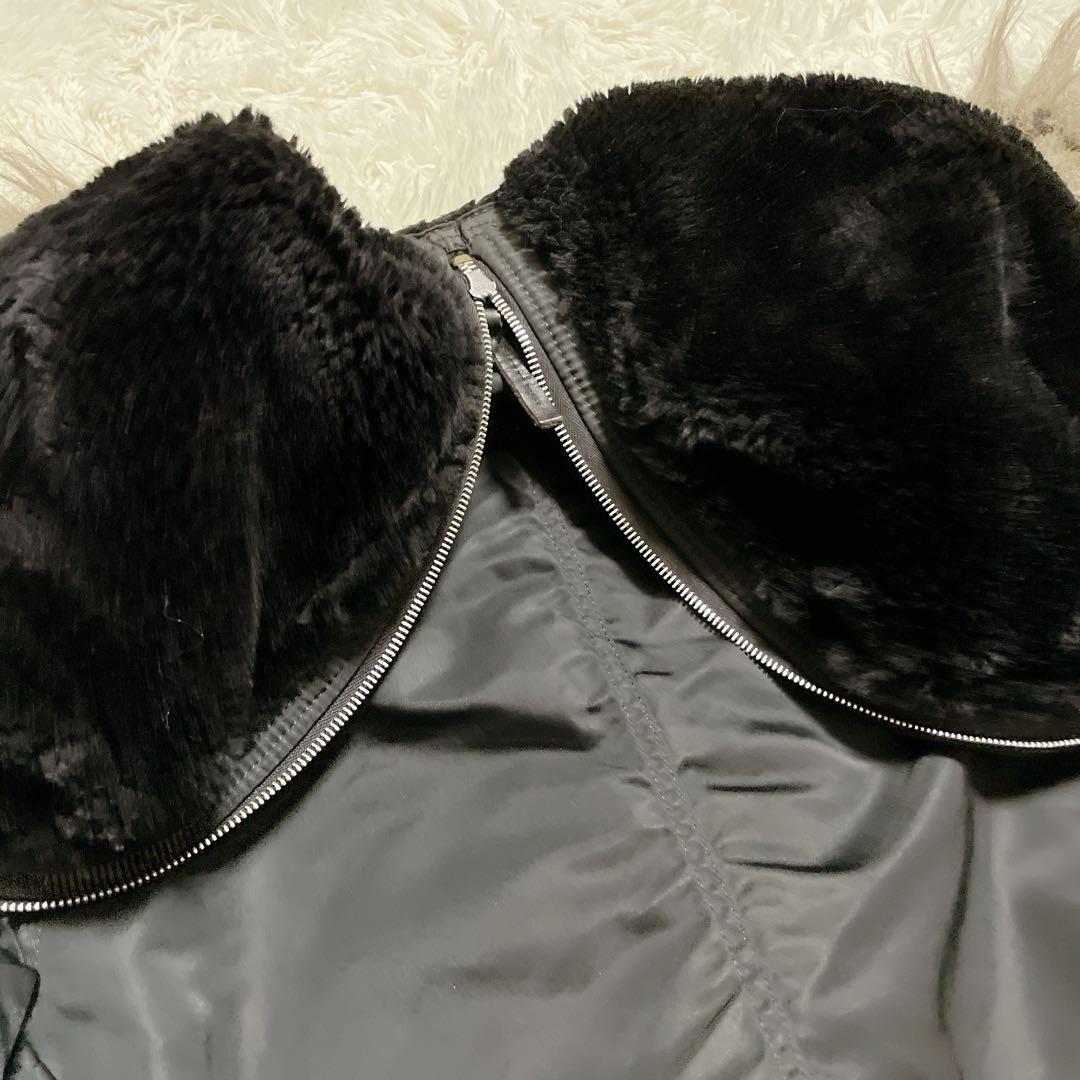 USA製 80s ALPHA アルファ N-2B フライトジャケット L 黒