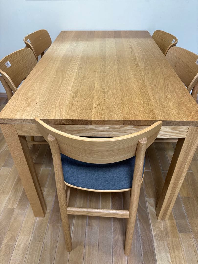 無印良品　ラウンドチェア　布座　オーク　　使用期間８ヶ月　美品　①