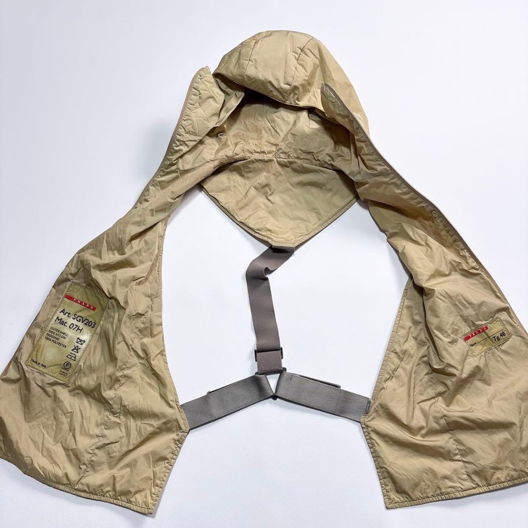 PRADA プラダ ベスト レディース ブラウン カーキ Mサイズ