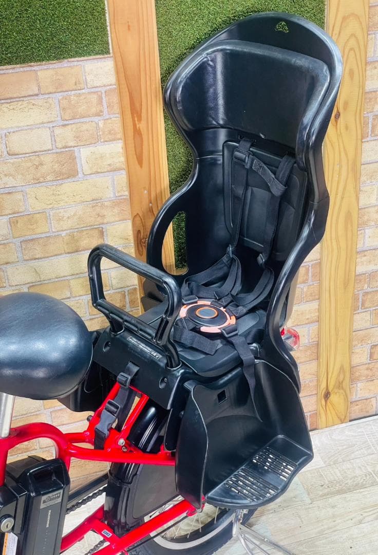 ブリヂストン No1モデル レッド系 子供乗せ電動アシスト H3382