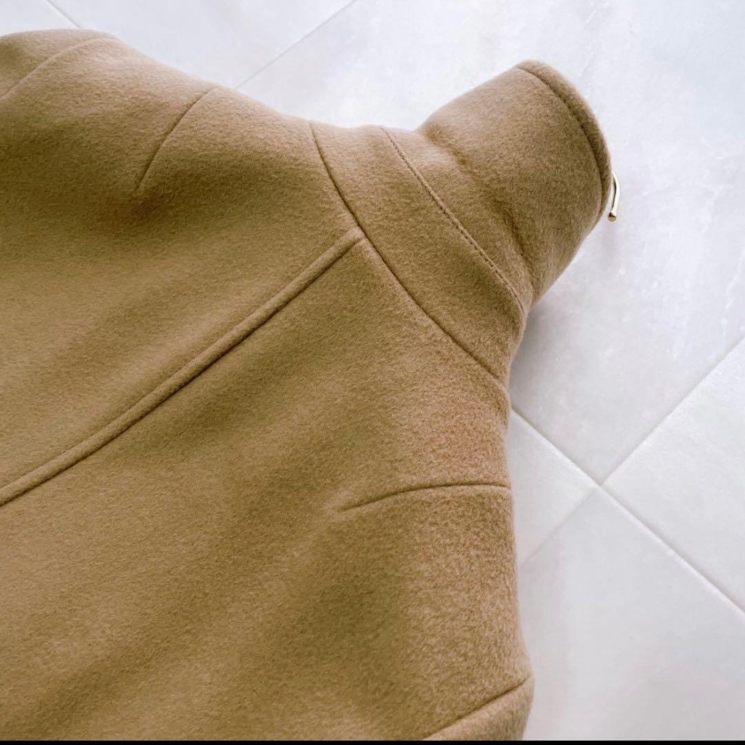 極美品✨近年 マッキントッシュ ウールカシミヤ ピーコート ロゴボタン キャメル