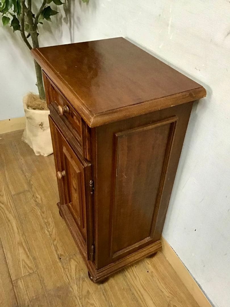 管364☆イタリア製☆象嵌細工☆アンティーク☆電話台☆花台☆チェスト