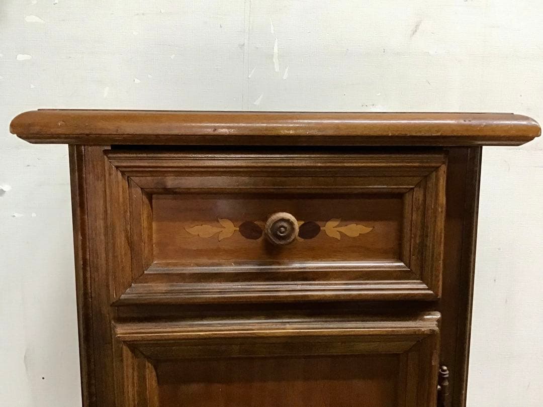 管364☆イタリア製☆象嵌細工☆アンティーク☆電話台☆花台☆チェスト