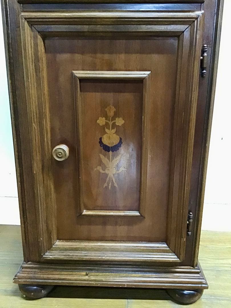 管364☆イタリア製☆象嵌細工☆アンティーク☆電話台☆花台☆チェスト