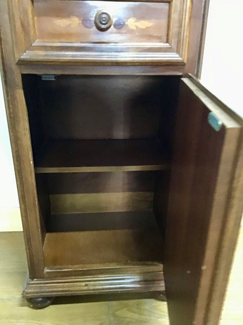 管364☆イタリア製☆象嵌細工☆アンティーク☆電話台☆花台☆チェスト