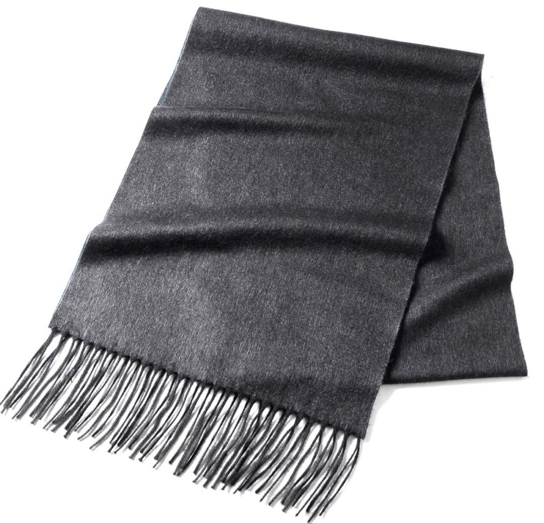 【着用1回】ピアチェンツァ シルクカシミヤ 高級マフラー 定価2.5万