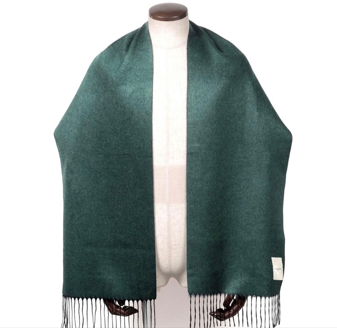 【着用1回】ピアチェンツァ シルクカシミヤ 高級マフラー 定価2.5万
