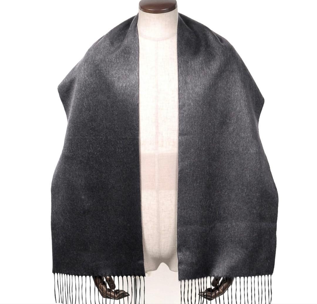 【着用1回】ピアチェンツァ シルクカシミヤ 高級マフラー 定価2.5万