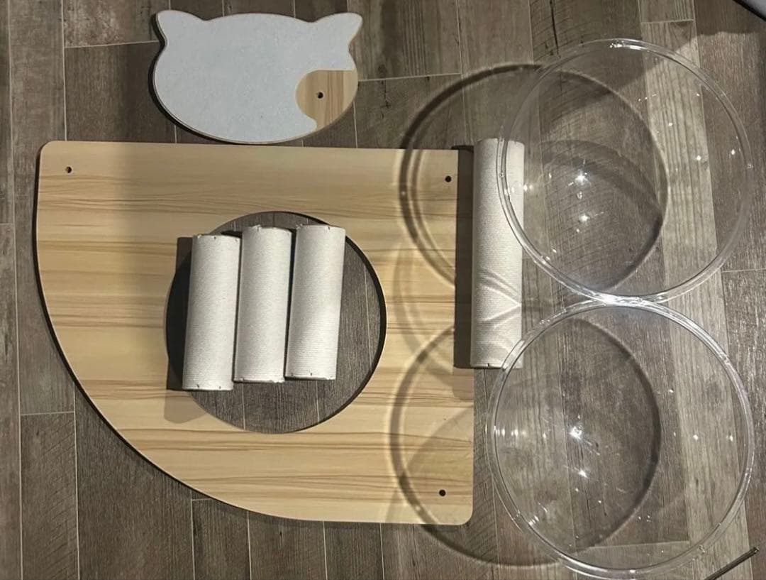 キャットタワー 木製　コットン紐　170センチ