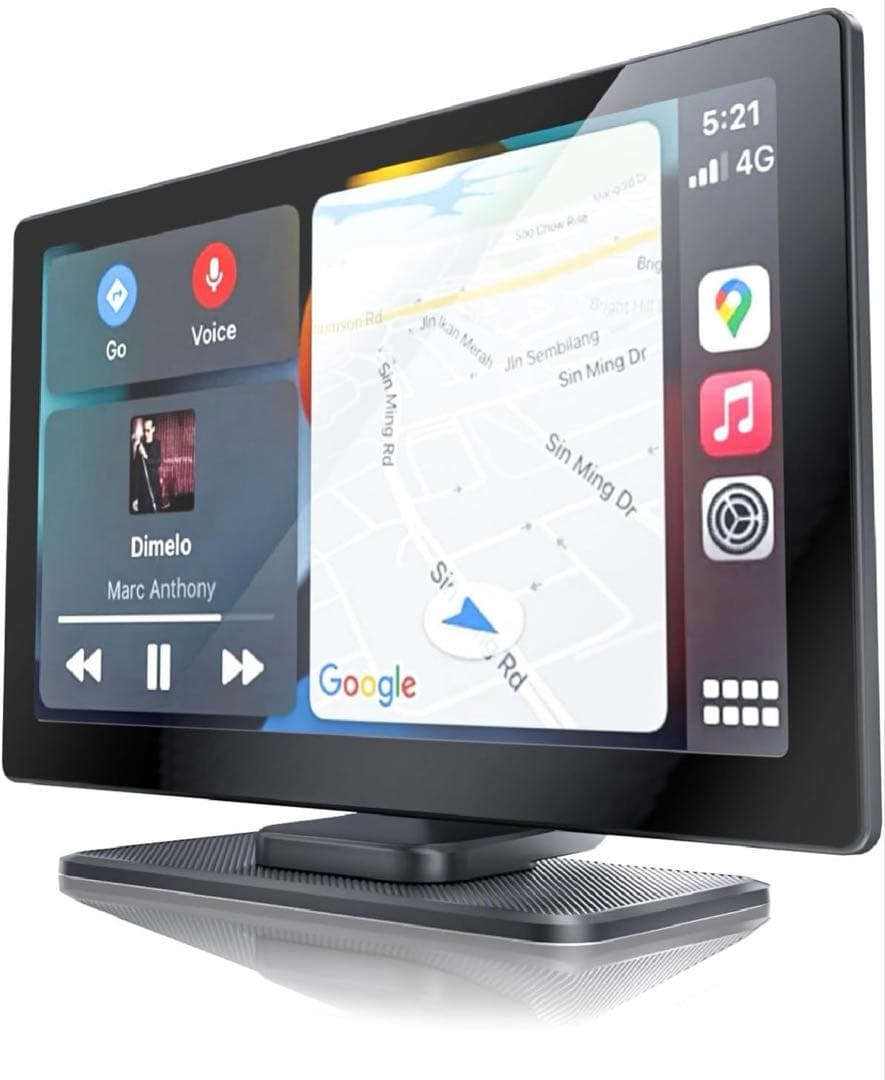 【ポータブルオーディオ＆カーナビ】9インチ CarPlay Android 対応