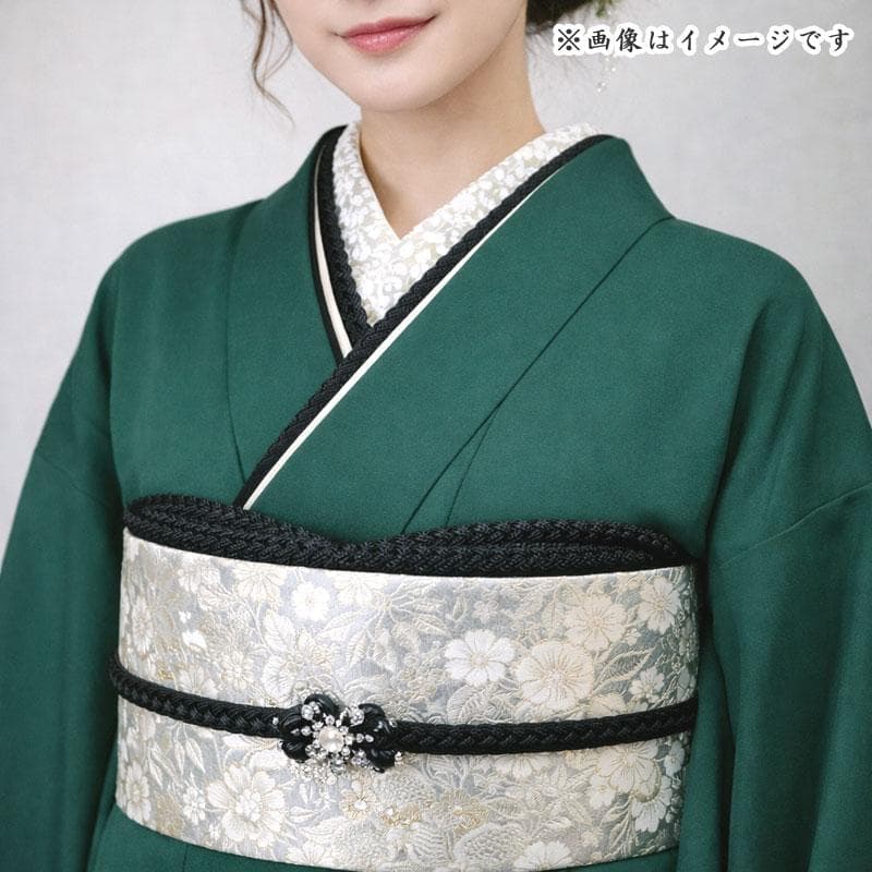 601z27〇色無地振袖 緑 シンプル モダン〇成人式 結婚式