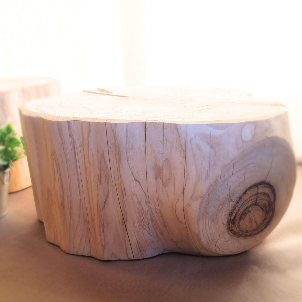超特大 ひのき 天然アロマ 切株テーブル・無垢無塗装・オーガニック