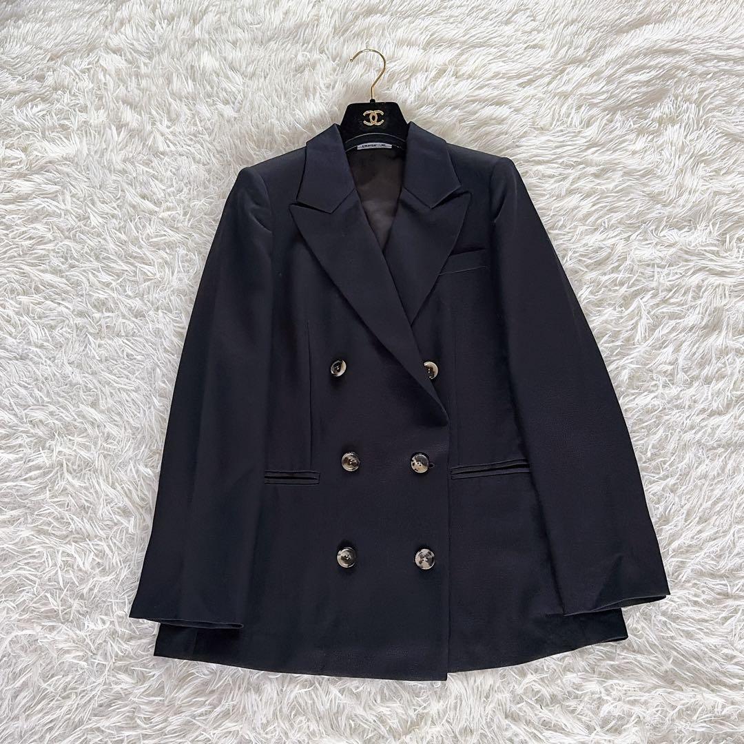 美品✨【EVERYDAY I LIKE.】ダブルテーラードジャケット 紺ブレ