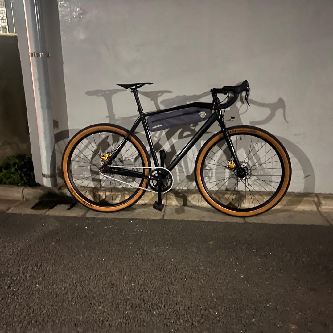 シクロクロスバイク アルミフレーム 黒