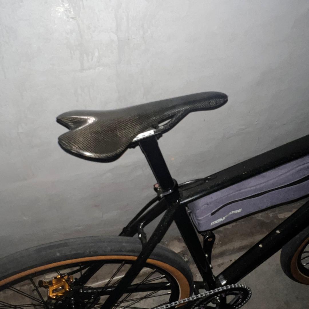 シクロクロスバイク アルミフレーム 黒