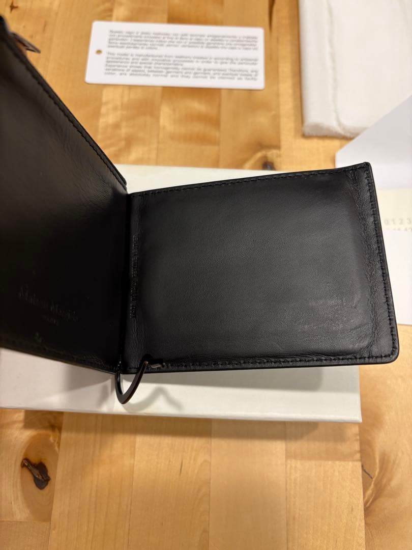 メゾンマルジェラ　折り財布　マネークリップ　灰色