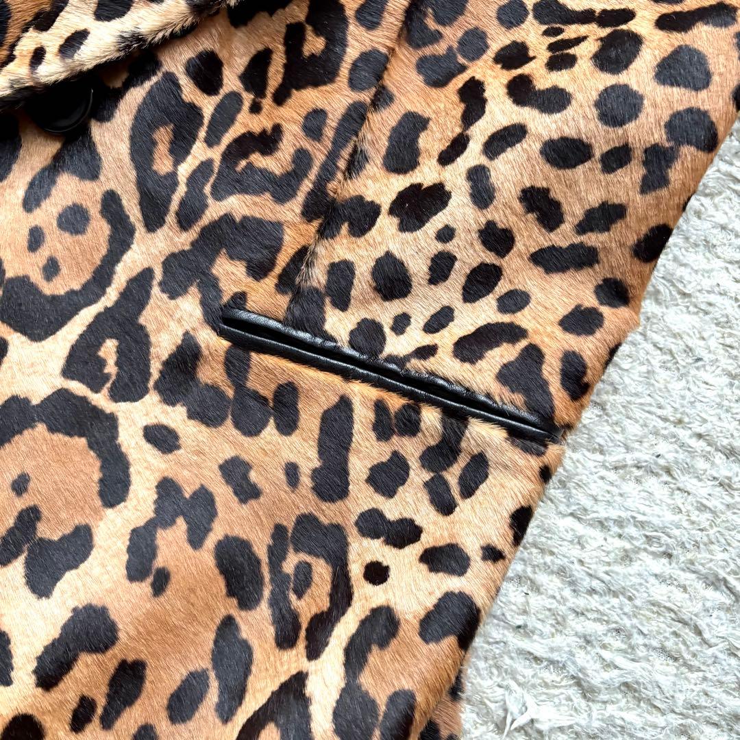 【定価40万円】ラルフローレン レオパード テーラードジャケット 1B ハラコ