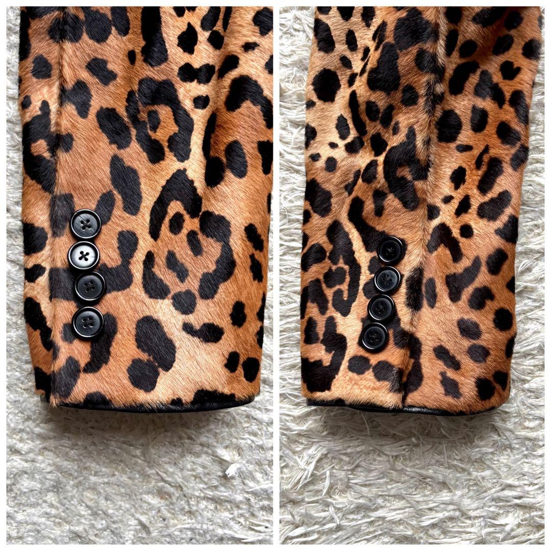 【定価40万円】ラルフローレン レオパード テーラードジャケット 1B ハラコ