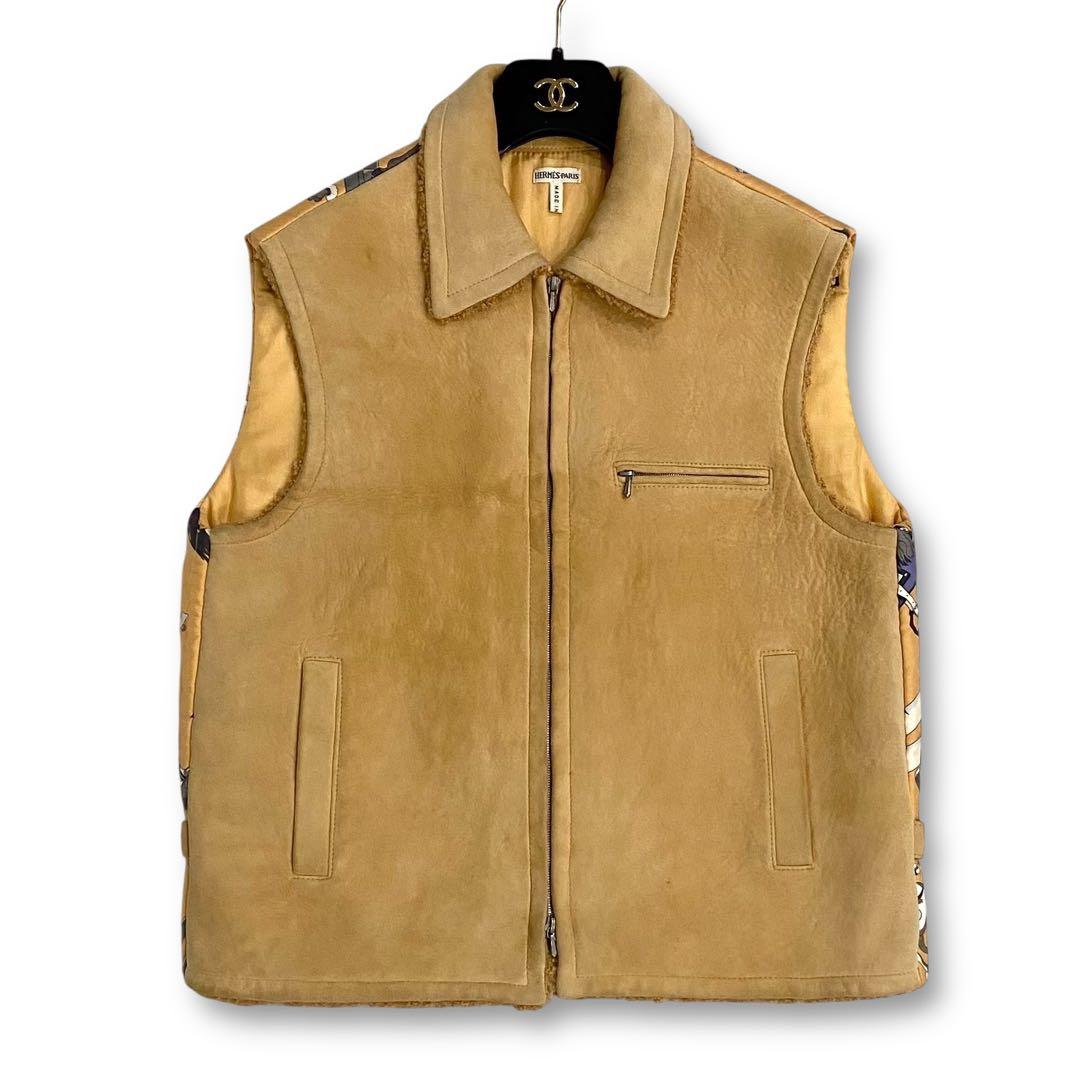 エルメス マルジェラ期 ムートン×シルクベスト お馬の話をして レディース 40