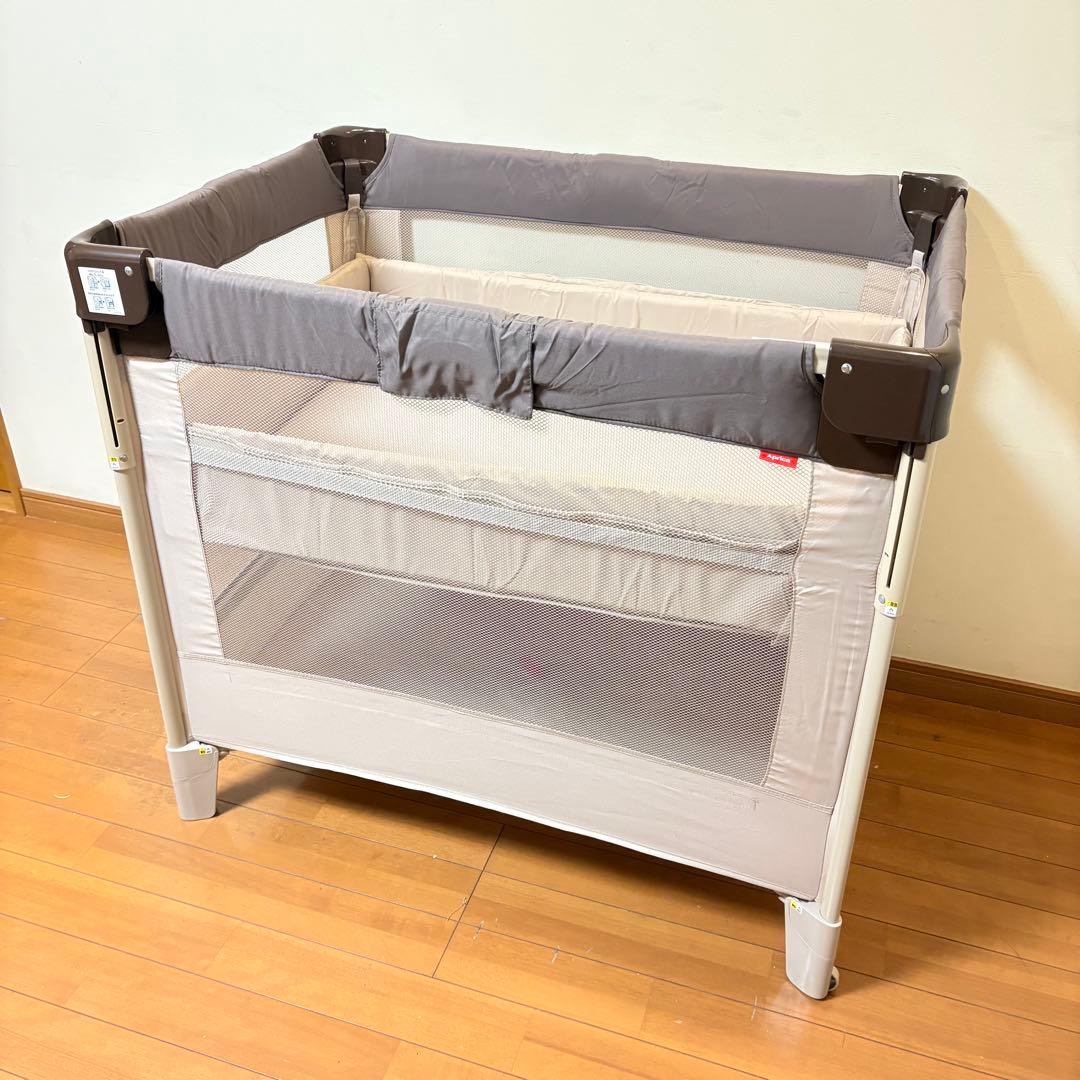 【美品・付属品完備】Aprica アップリカ ココネルエアー ベビーベッド