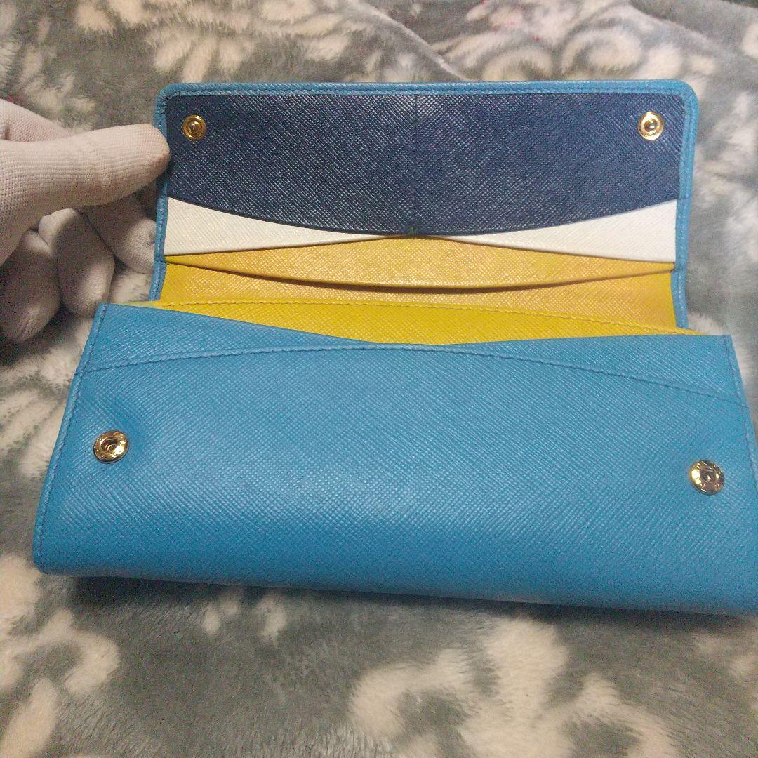 PRADAサフィアーノ レザーマルチカラー 長財布