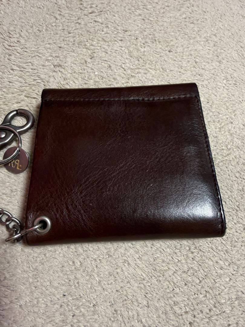 正規品 RRL コンチョ レザー チェーン ウォレット