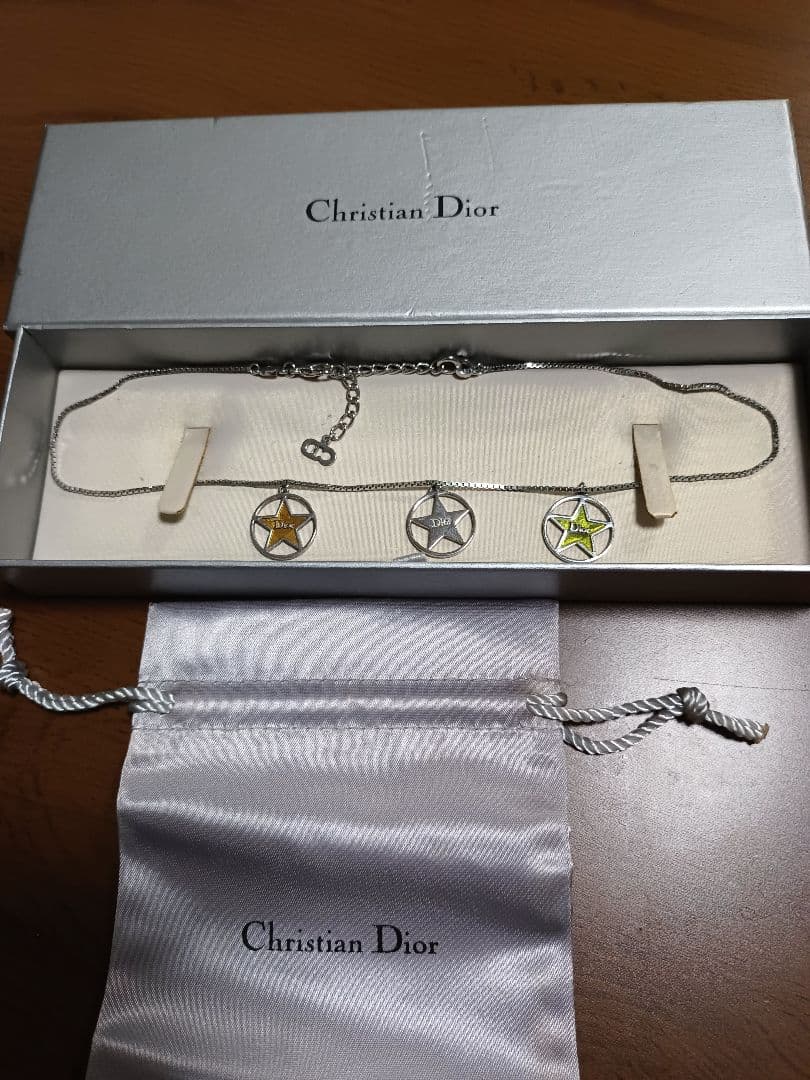 ✨Christian Dior✨　サークルスター3連ネックレス