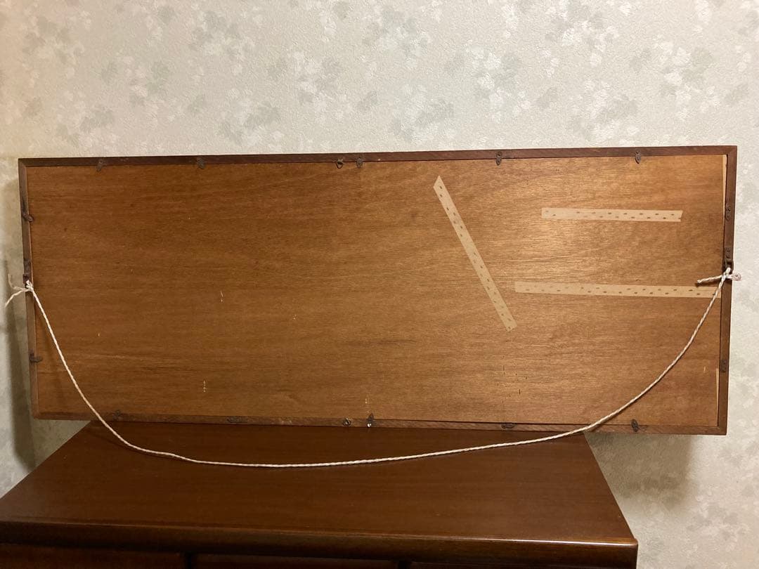 鉱石造 鉱石画 鉱石 鷹絵 縁起額 額縁　大迫力