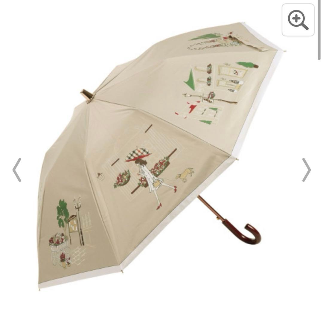 タグ付き新品未使用 DAKS 遮光一級 日傘 ジャンプ式 ベージュ 晴雨兼用