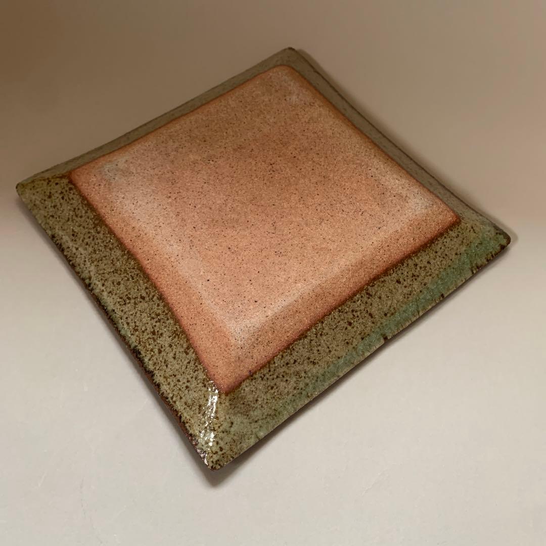 森山窯　角皿　角鉢　民藝