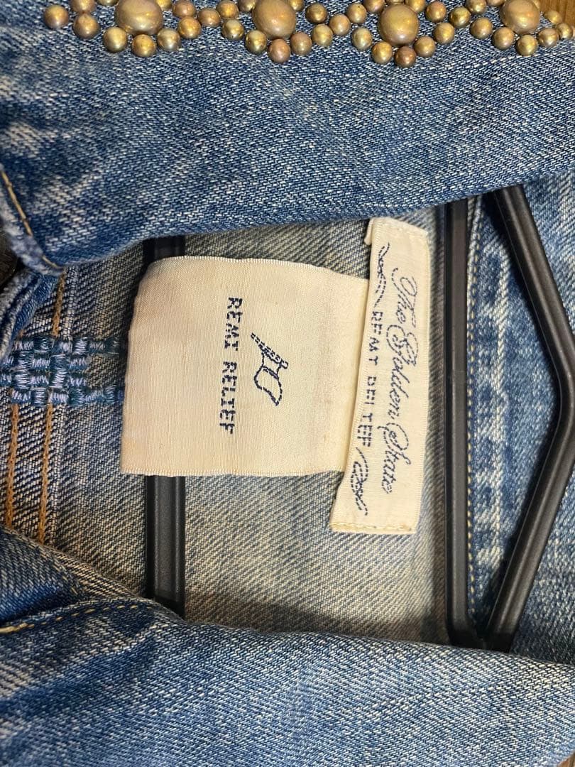レミレリーフ　デニムジャケット　刺繍　B'2nd 別注