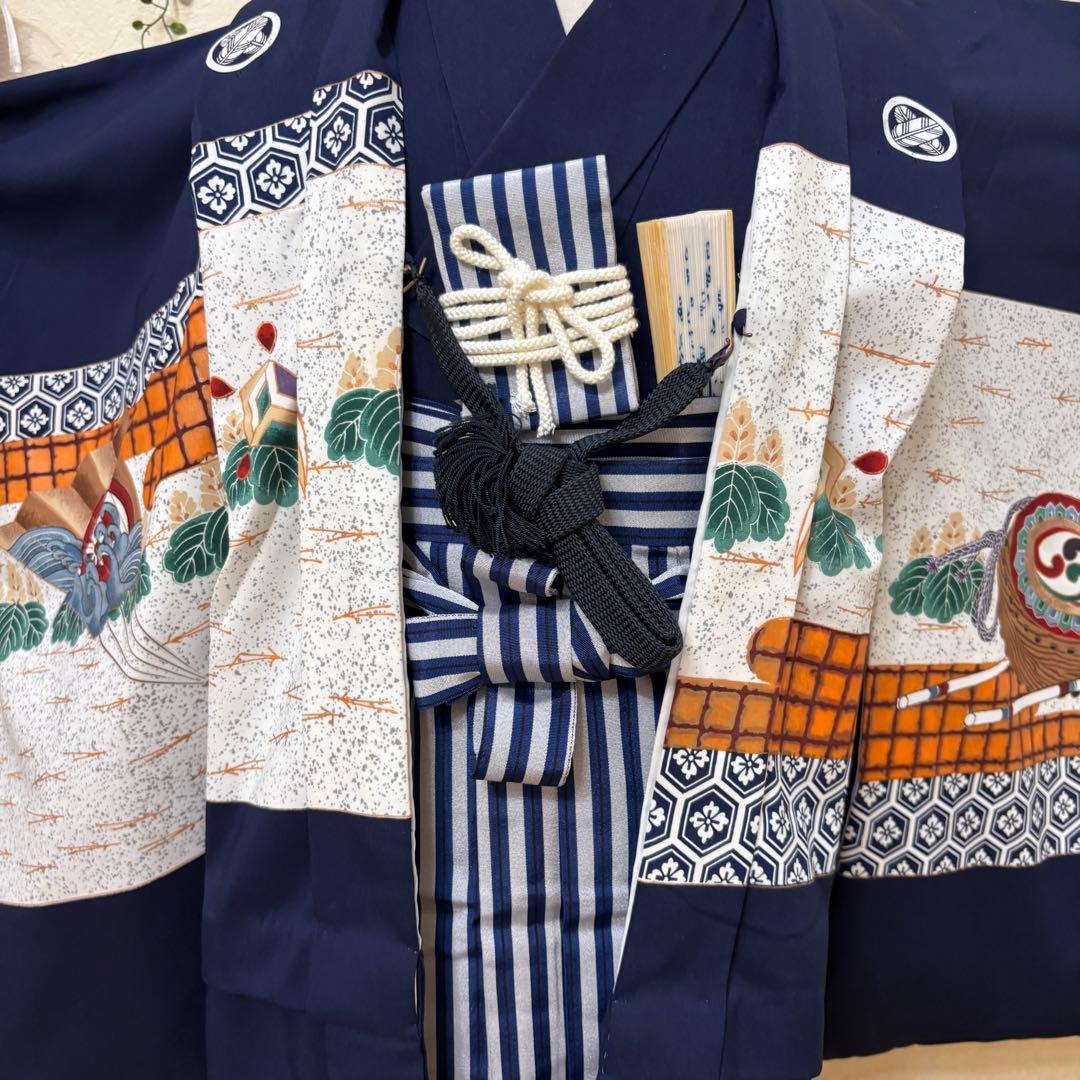 七五三五歳‼️着物 男の子 袴 完全️フルセット‼️お家から揃えるなし