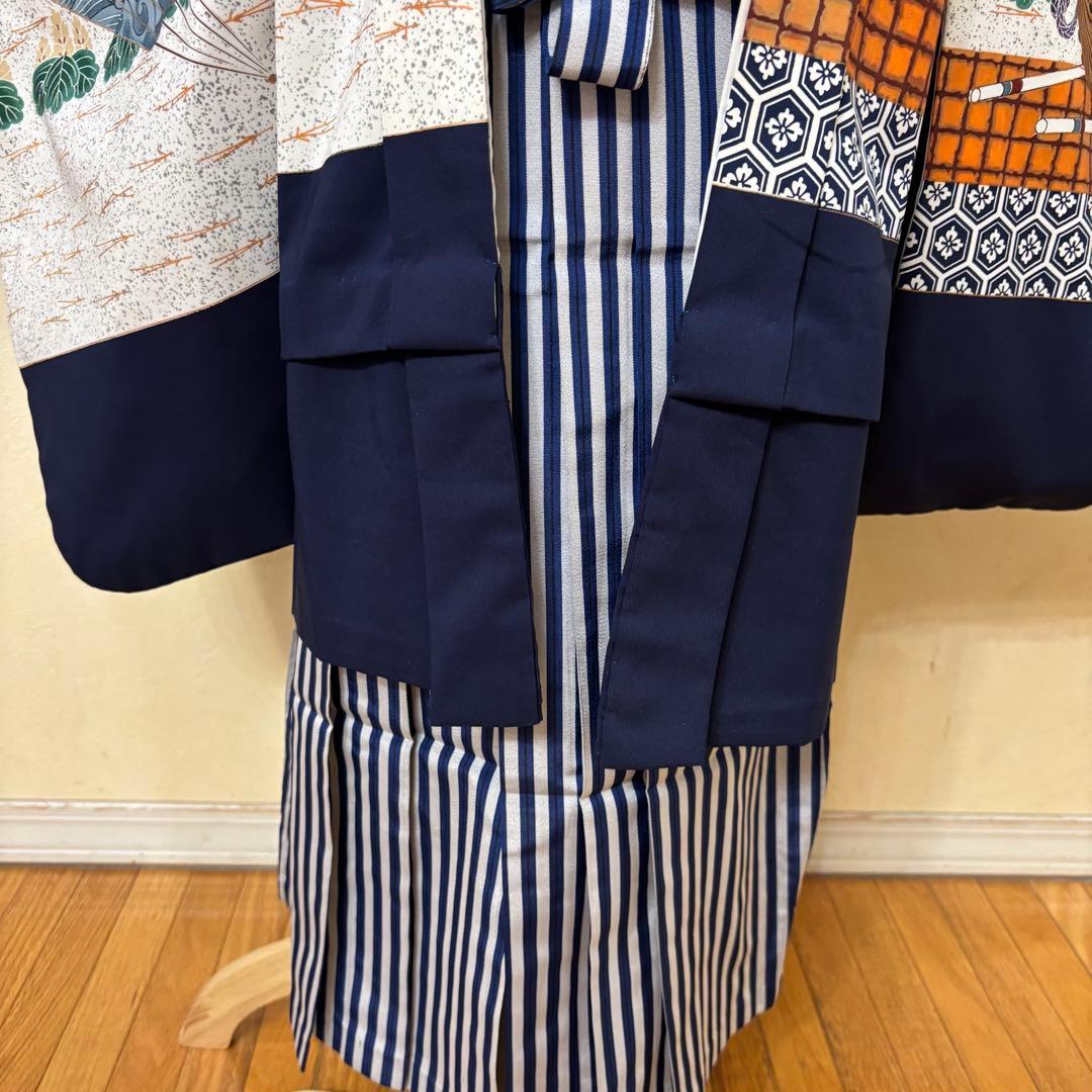 七五三五歳‼️着物 男の子 袴 完全️フルセット‼️お家から揃えるなし