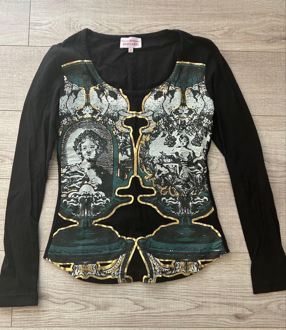 ヴィヴィアンウエストウッドレッドレーベル　絵画　ロンT 長袖　70101M