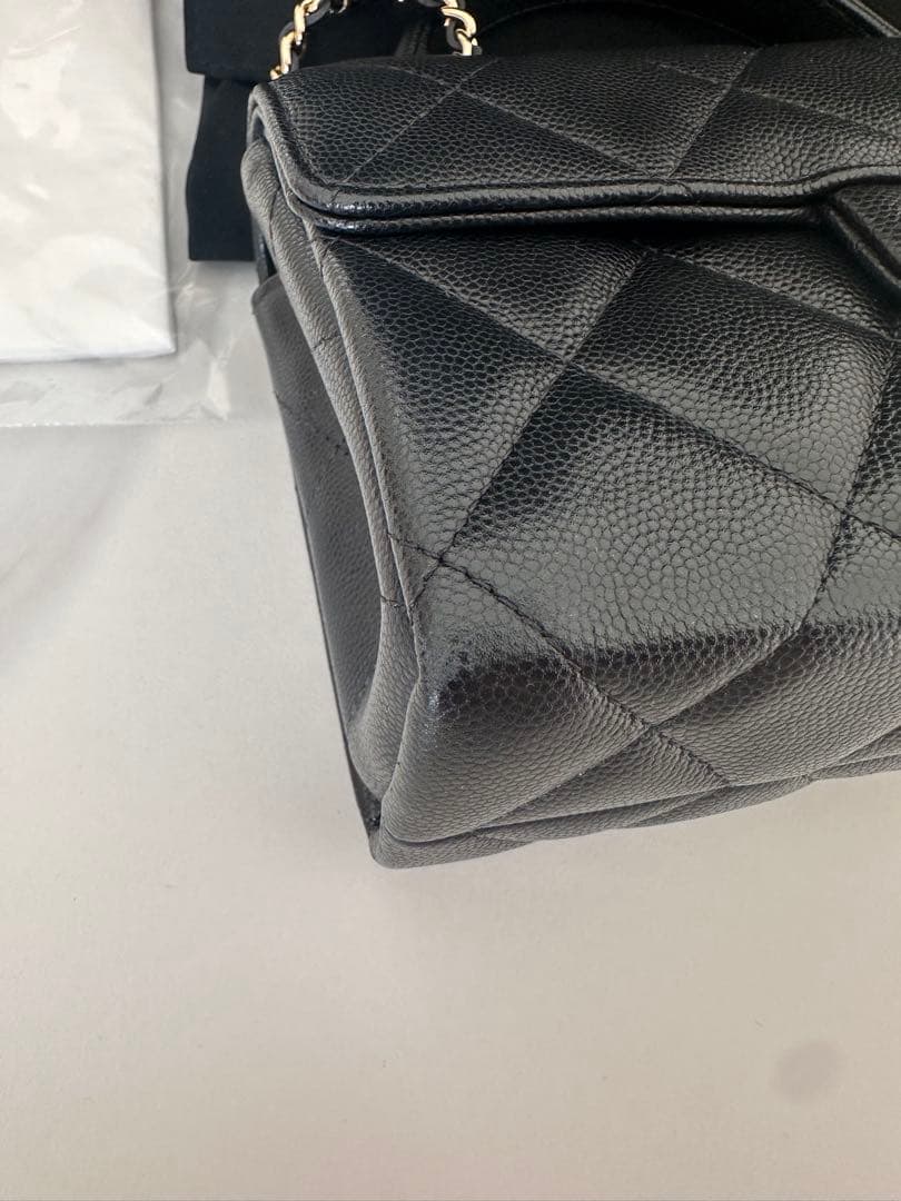 【極美品】シャネル トップハンドル ミニマトラッセ キャビアスキン