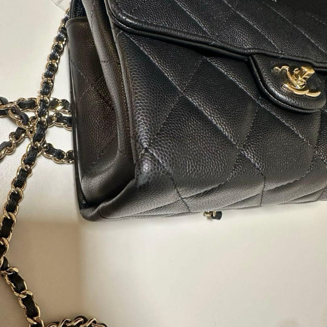 【極美品】シャネル トップハンドル ミニマトラッセ キャビアスキン