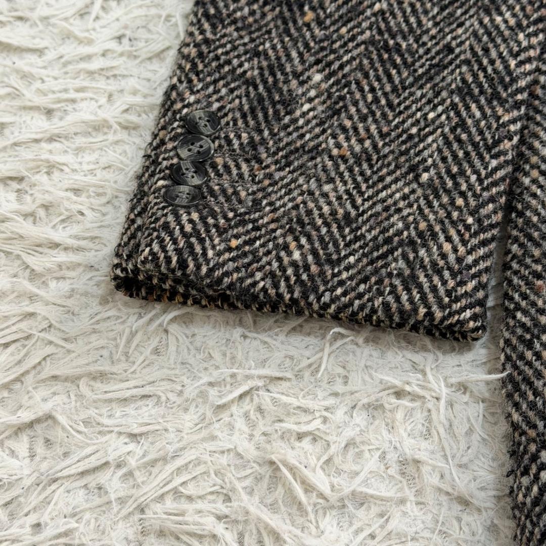 17794✨クリスチャンディオール ヘリンボーン ツイードジャケット ウール